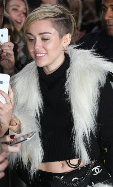Miley Cyrus – BBC Radio 1 arrival in London 11/12/13  