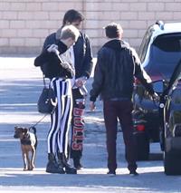 Miley Cyrus leaving a family gathering in Palm Springs 12/26/12 