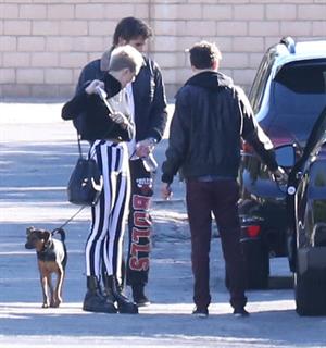 Miley Cyrus leaving a family gathering in Palm Springs 12/26/12 