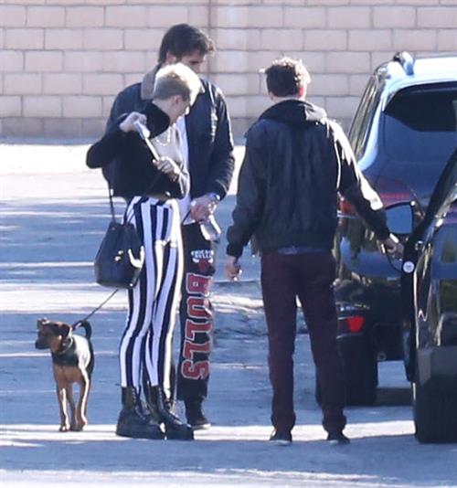 Miley Cyrus leaving a family gathering in Palm Springs 12/26/12 