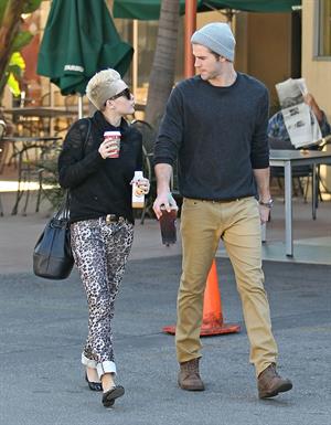 Miley Cyrus at Starbucks in Toluca Lake 12/22/12 