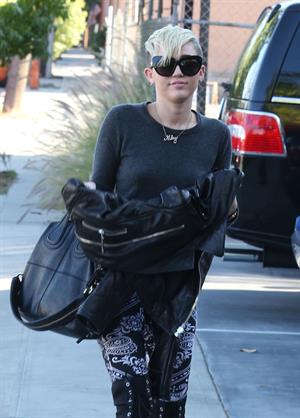 Miley Cyrus out and about in Burbank 10/26/12