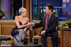 Miley Cyrus on The Tonight Show with Jay Leno 10/12/12 