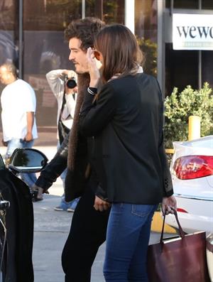 Miranda kerr outside a spa in LA on January 4th 2013  