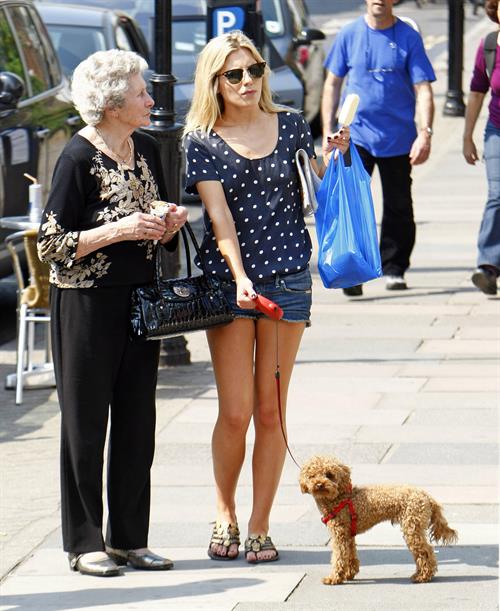Mollie King London candids April 23, 2011 