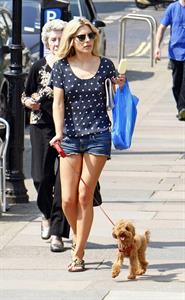Mollie King London candids April 23, 2011 