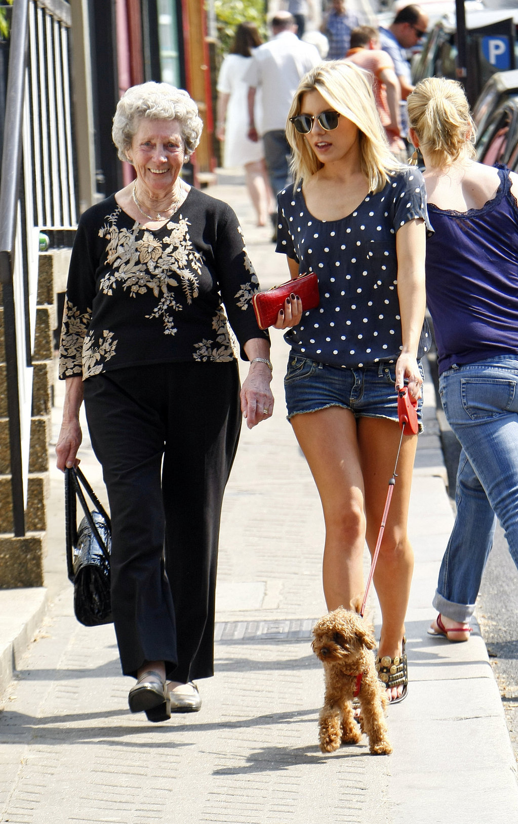 Mollie King London candids April 23, 2011 