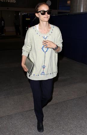 Natalie Portman arrives at LAX Airport - May 30, 2013 