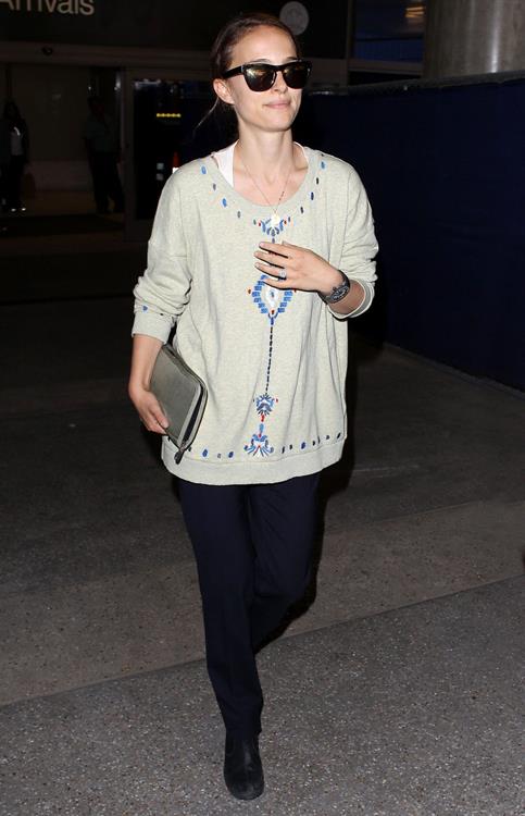 Natalie Portman arrives at LAX Airport - May 30, 2013 