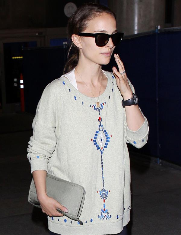 Natalie Portman arrives at LAX Airport - May 30, 2013 