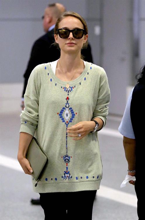 Natalie Portman arrives at LAX Airport - May 30, 2013 