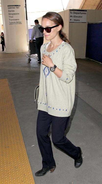 Natalie Portman arrives at LAX Airport - May 30, 2013 