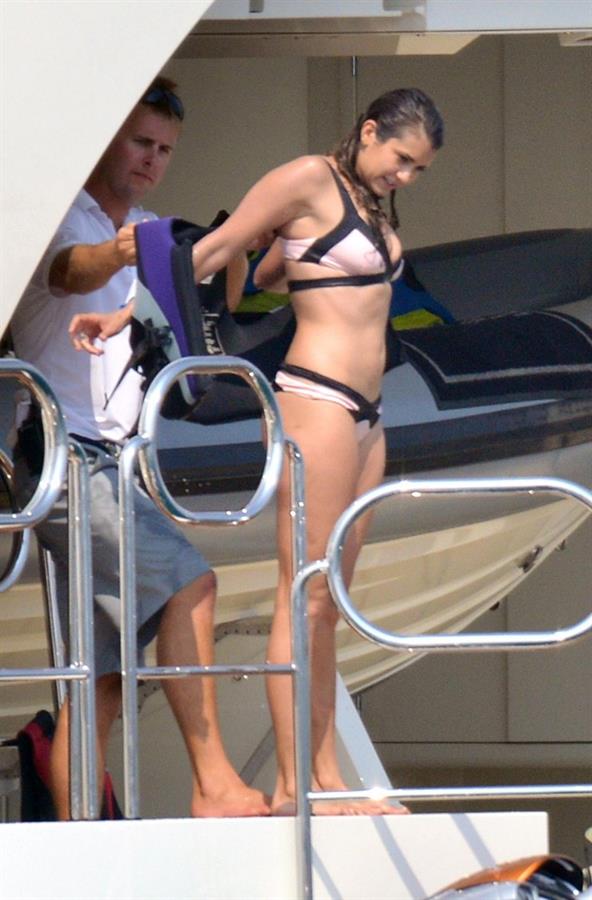 Nina Dobrev in a bikini