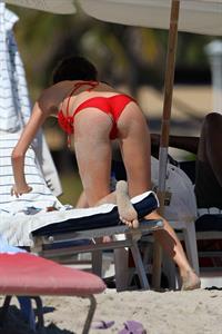 Nicole Trunfio bikini candids in Miami Beach 11/1/12
