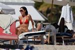 Nicole Trunfio bikini candids in Miami Beach 11/1/12