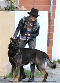Nikki Reed Takes her dog out for a walk in Sherman Oaks, California (November 19, 2012) 