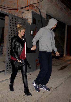 Shakira Leaving a their future home with fiance Gerard Pique in Barcelona, Spain (November 14, 2012) 