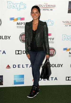 Olivia Munn Hugh Jackman One Night Only Benefit in Hollywood, October 12, 2013 