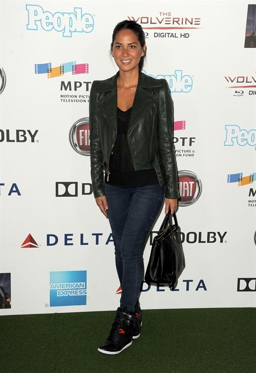 Olivia Munn Hugh Jackman One Night Only Benefit in Hollywood, October 12, 2013 