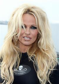 Pamela Anderson Launches Sea Shepherds Operation Zero Tolerance Whale Defense Campaign on November 2, 2012 