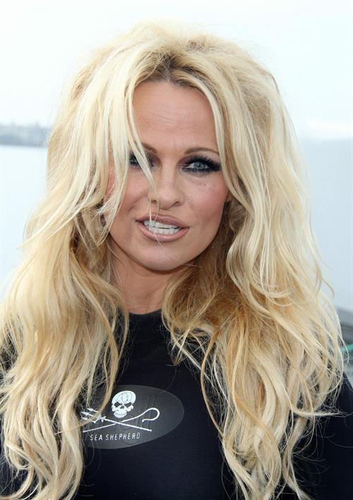 Pamela Anderson Launches Sea Shepherds Operation Zero Tolerance Whale Defense Campaign on November 2, 2012 