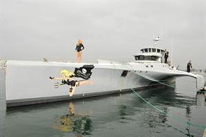 Pamela Anderson Launches Sea Shepherds Operation Zero Tolerance Whale Defense Campaign on November 2, 2012 