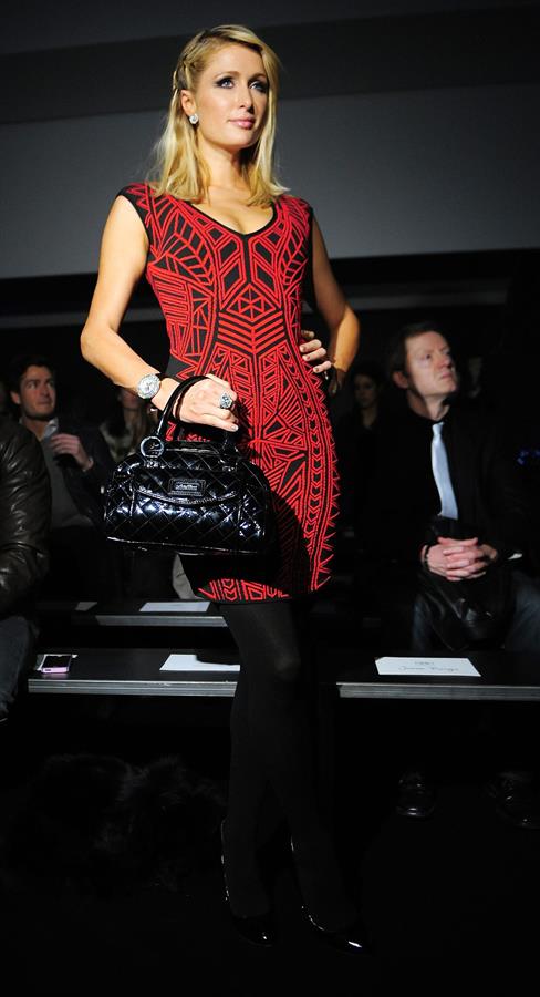 Paris Hilton Mango Fashion Show as part of the 080 Barcelona Fashion Week on January 28, 2013