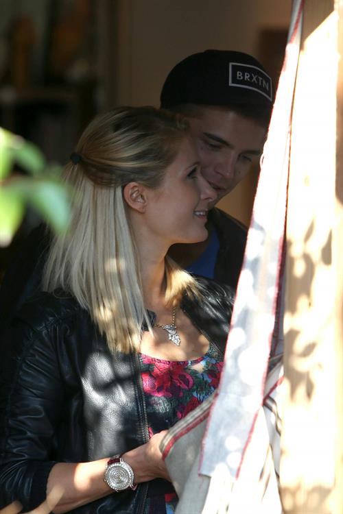 Paris Hilton and River Viiperi get in the mood for Valentine's Day with a romantic shopping trip in LA 2/11/13 