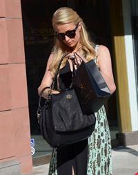 Paris Hilton stops by Anastasia Spa in Beverly Hills, California April 10, 2013 