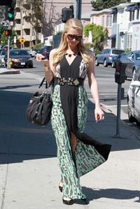 Paris Hilton stops by Anastasia Spa in Beverly Hills, California April 10, 2013 