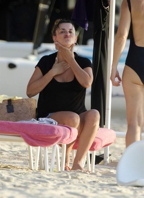 Penelope Cruz holidaying in Barbados 3/13/13  