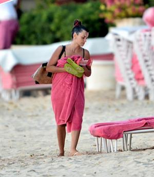 Penelope Cruz holidaying in Barbados 3/13/13  
