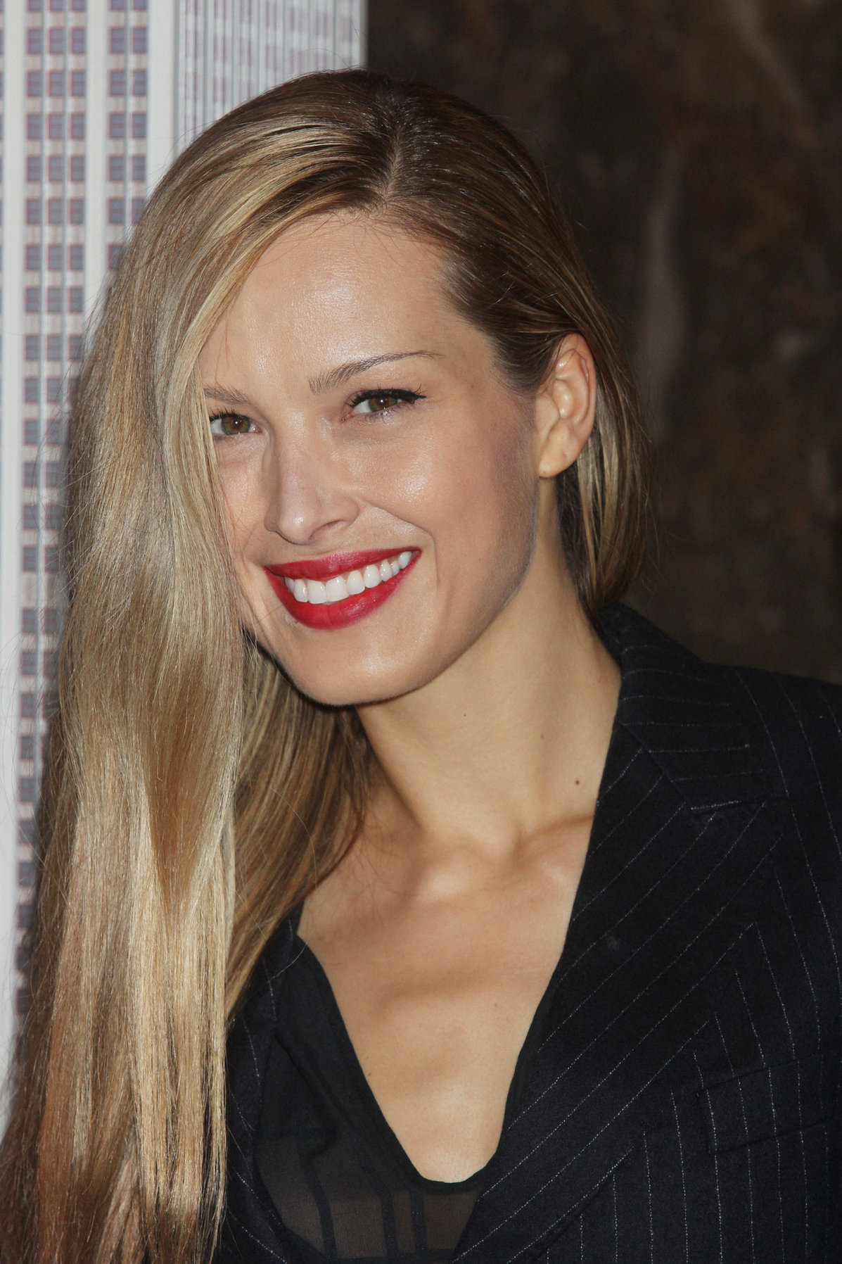 Petra Nemcova Empire State Building in NYC 10/16/12 