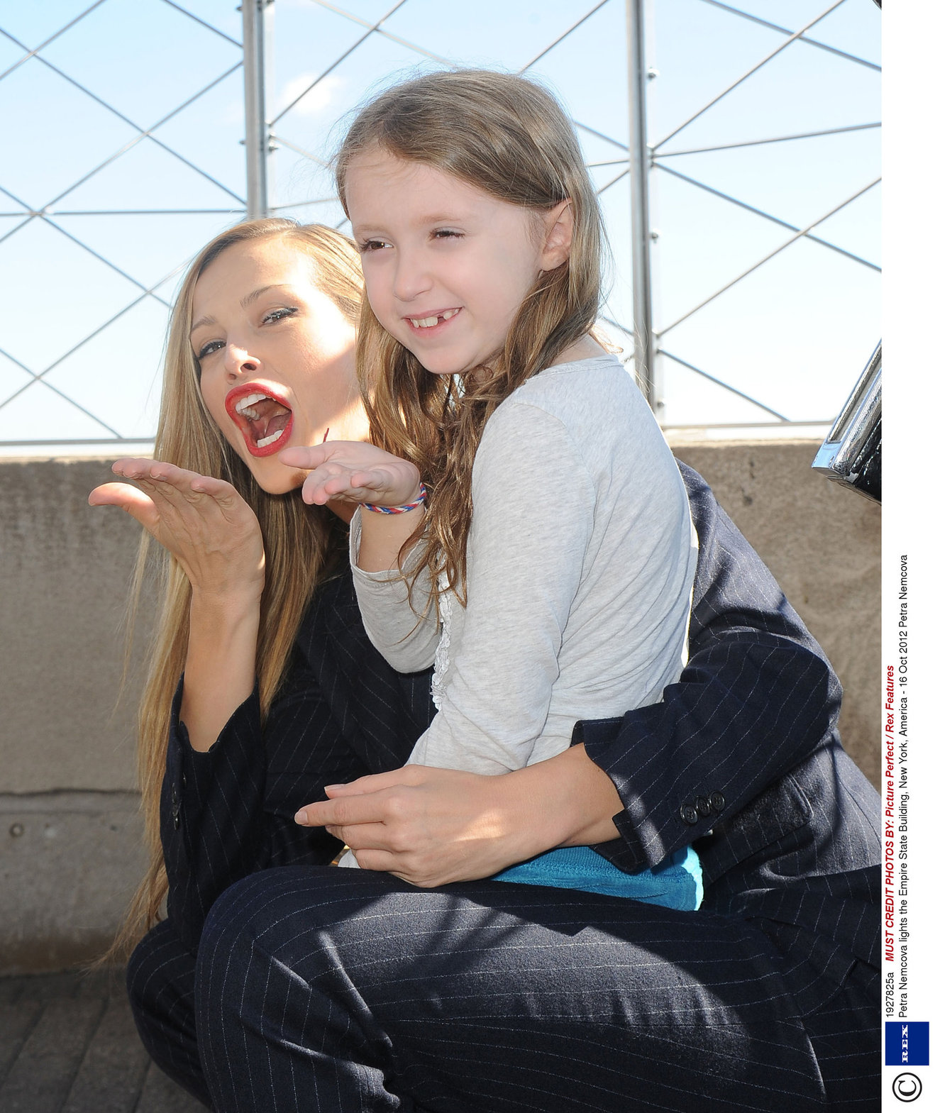 Petra Nemcova Empire State Building in NYC 10/16/12 