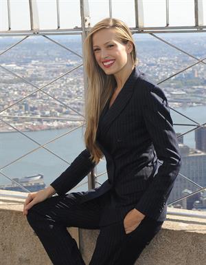 Petra Nemcova Empire State Building in NYC 10/16/12 
