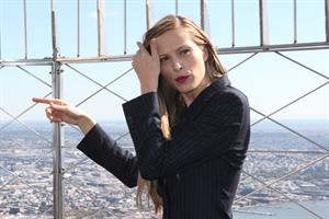 Petra Nemcova Empire State Building in NYC 10/16/12 