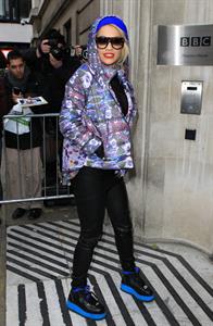 Rita Ora at BBC Radio 2 in West London 11/19/12 