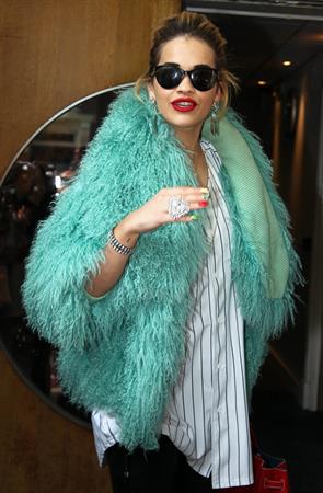 Rita Ora - Arriving to BBC Maida Vale Studios in London August 10, 2012