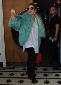 Rita Ora - Arriving to BBC Maida Vale Studios in London August 10, 2012