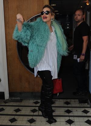 Rita Ora - Arriving to BBC Maida Vale Studios in London August 10, 2012