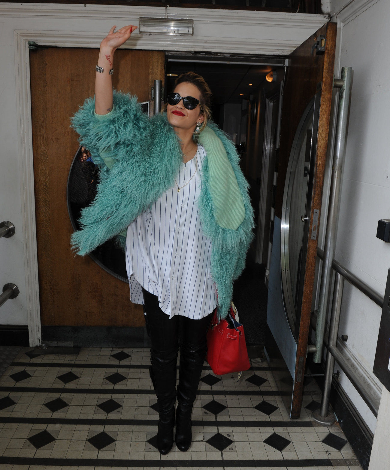 Rita Ora - Arriving to BBC Maida Vale Studios in London August 10, 2012