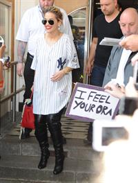 Rita Ora - leaving the BBC Maida Vale Studios in London 10 August 2012
