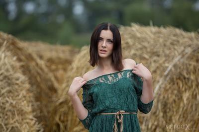 Cordoba in  Wide Open  for MetArt X - Cordoba confidently strips naked and spreads her legs wide open in the outdoor field