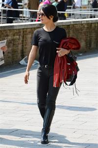 Salma Hayek Visiting the Biennale in Venice May 30, 2013