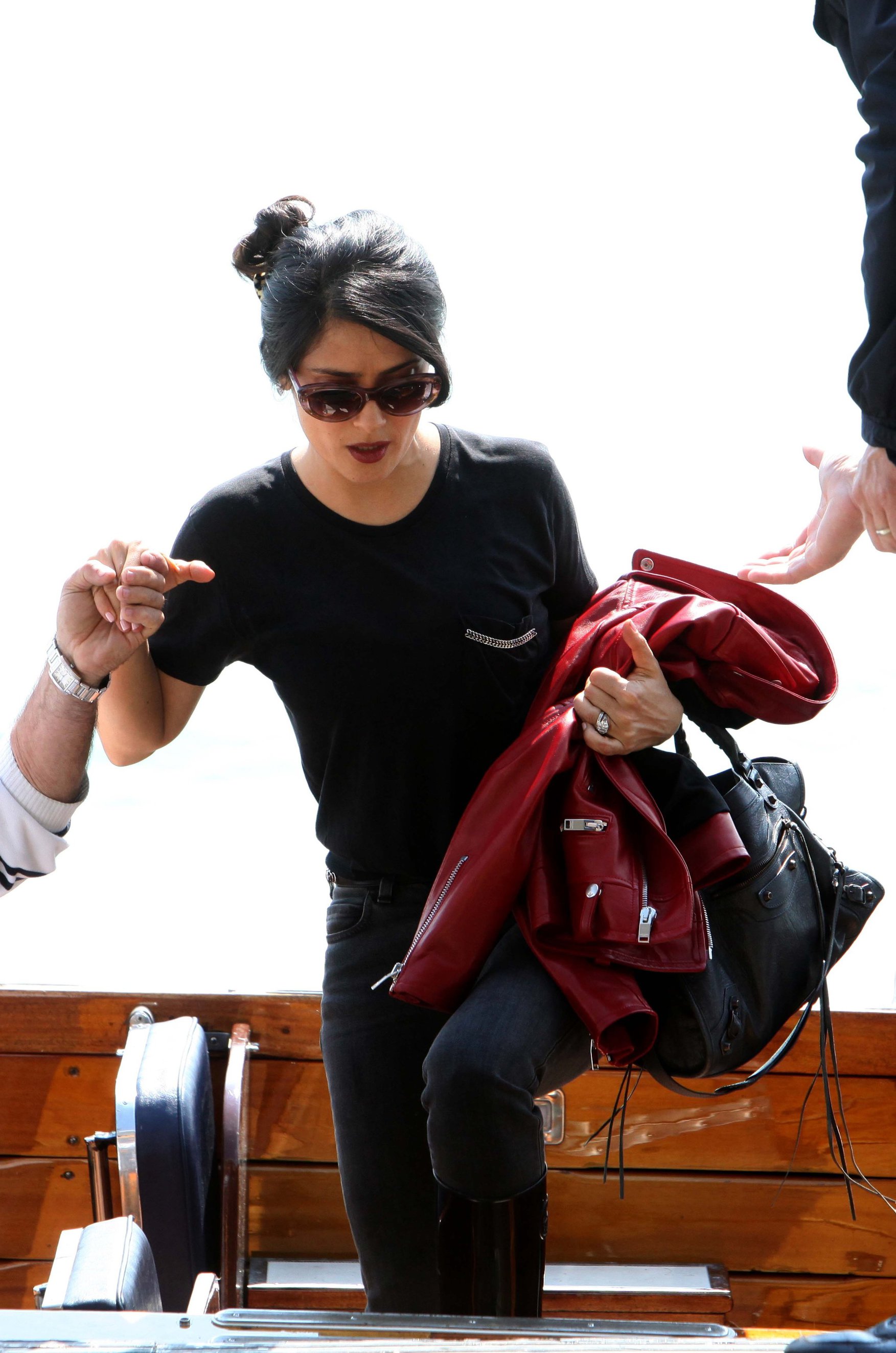 Salma Hayek Visiting the Biennale in Venice May 30, 2013