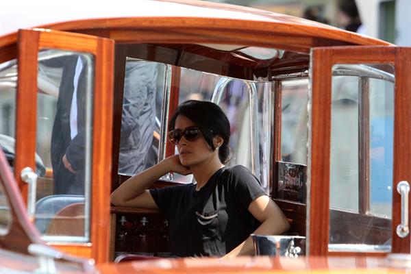 Salma Hayek Visiting the Biennale in Venice May 30, 2013