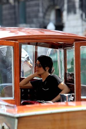 Salma Hayek Visiting the Biennale in Venice May 30, 2013