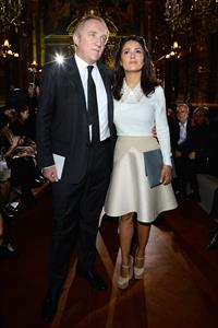 Salma Hayek at the Stella McCartney fashion show at Paris Fashion Week - Sep. 30, 2013 