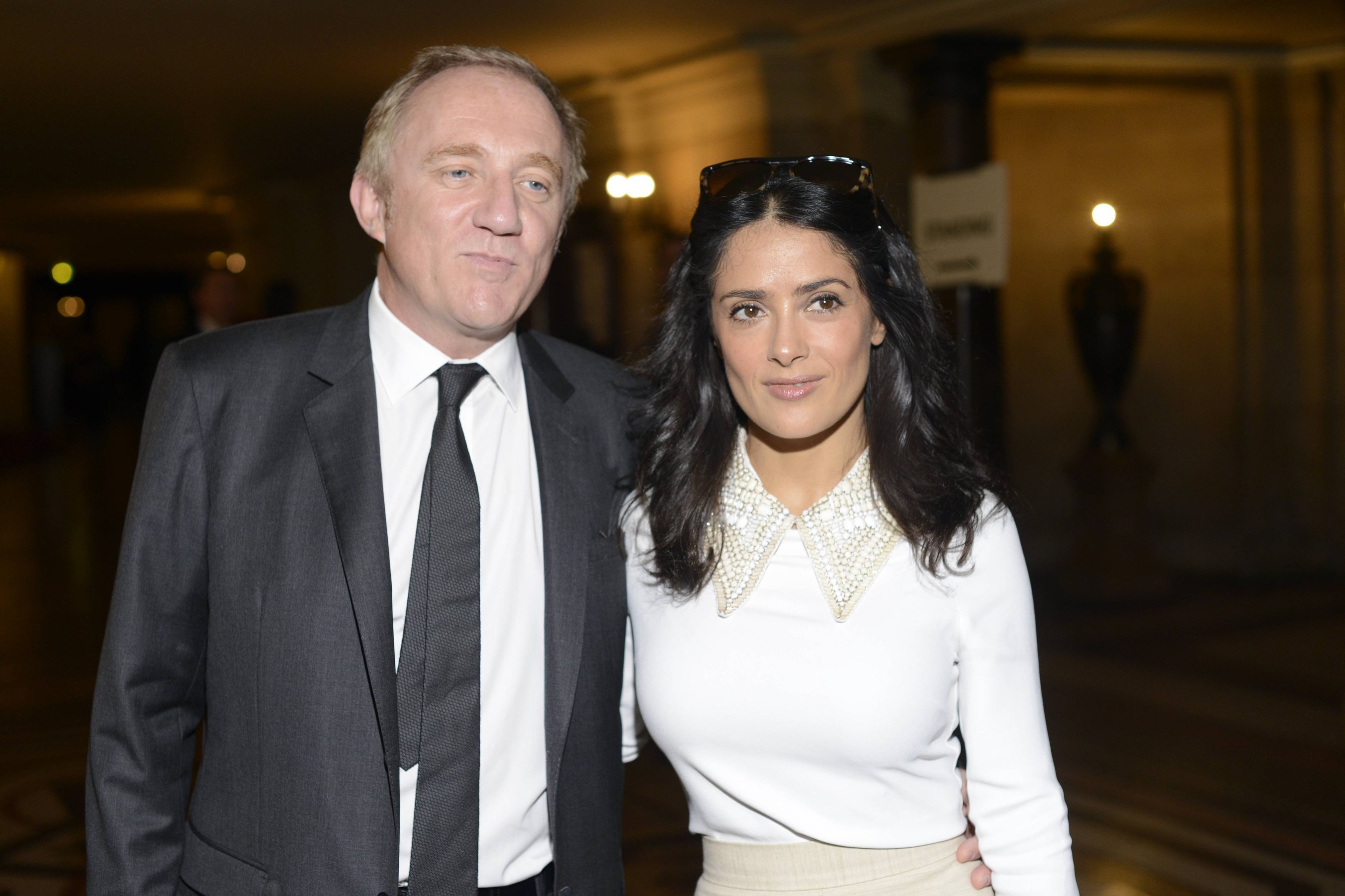 Salma Hayek at the Stella McCartney fashion show at Paris Fashion Week - Sep. 30, 2013 