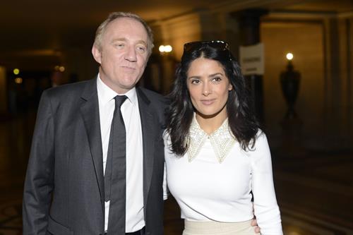 Salma Hayek at the Stella McCartney fashion show at Paris Fashion Week - Sep. 30, 2013 